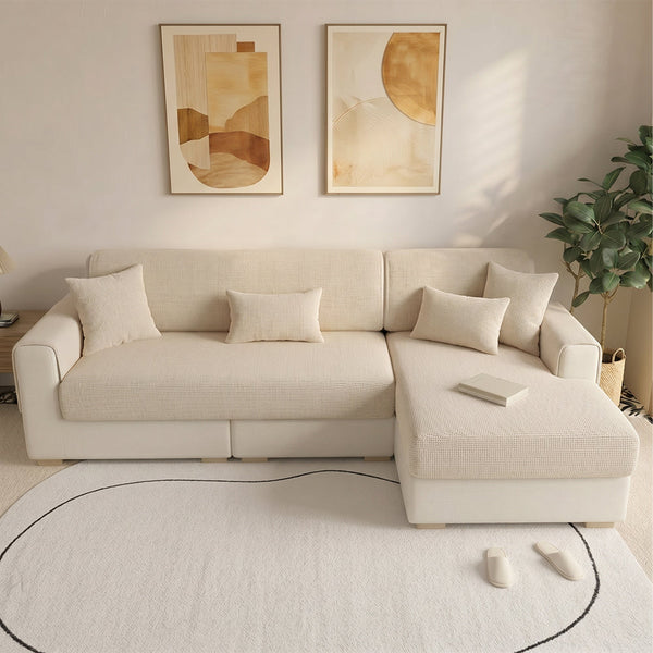 One-Piece Chenille Scratch-Resistant Durable Water-Repellent Stretch  Non-Slip Corner Couch Cover