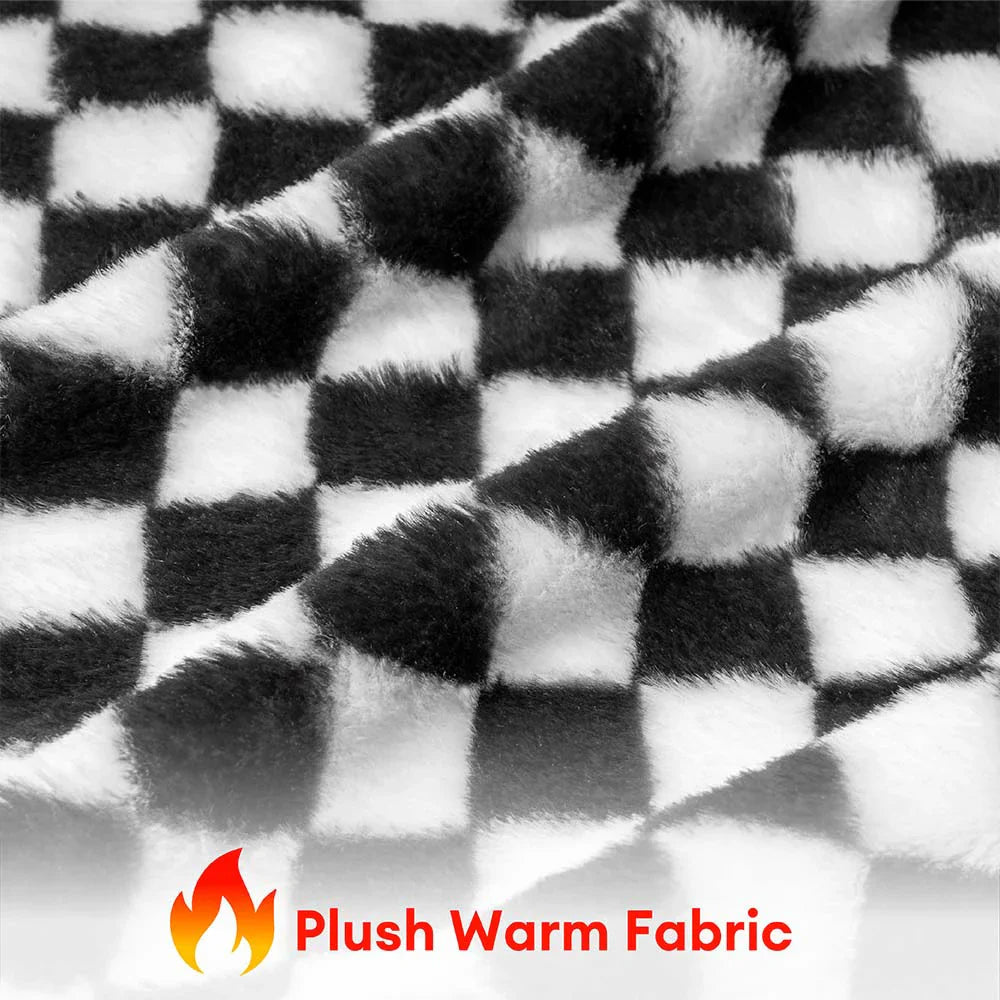 Chequerboard Thick & Fluffy Washable Orthopaedic Dog Sofa Bed - CheckMate