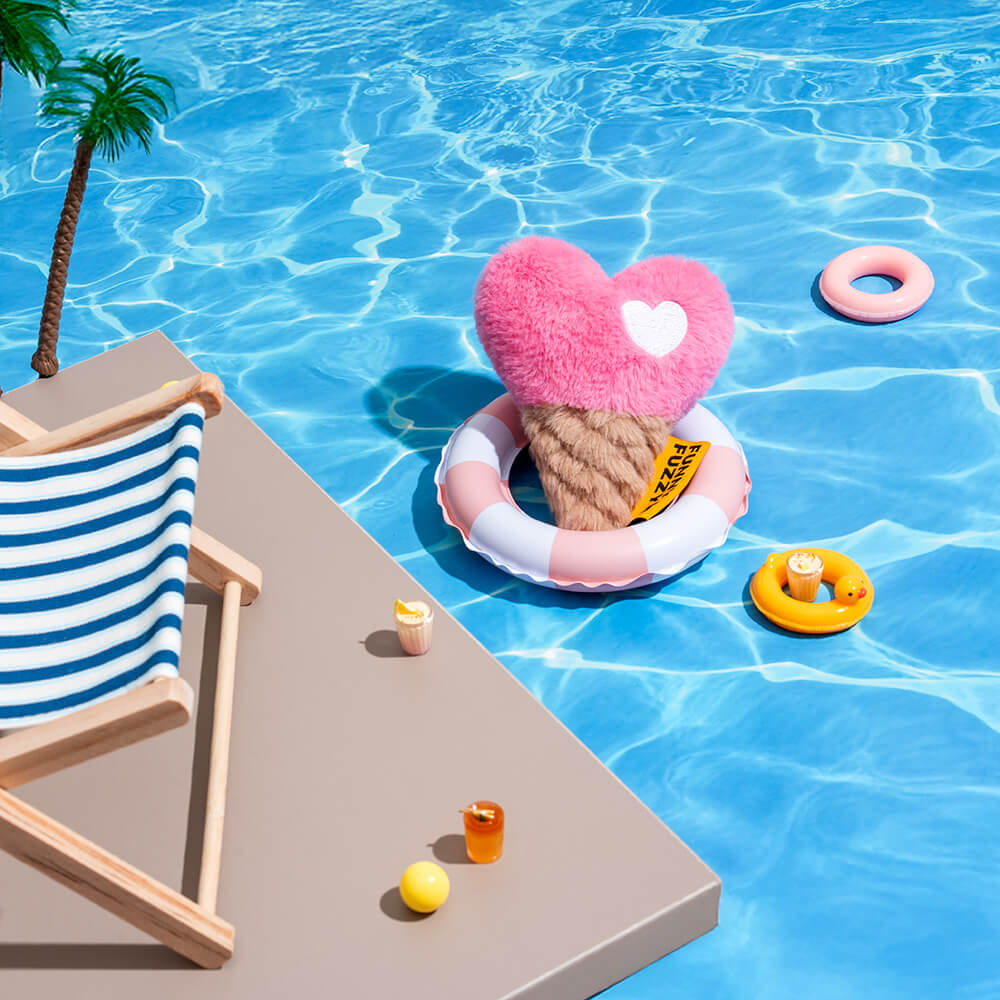 FUNNYFUZZY Plush Squeaky Dog Toy