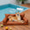Luxe Faux Leather Foldable Orthopedic Outdoor Large Dog Bed