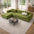 Herringbone Full Coverage Scratch-Resistant Sofa Protection Magic Stretch  Corner Couch Cover