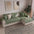 Waterproof Antimicrobial Simple Chenille Fabric Anti-scratch  Corner Couch Cover