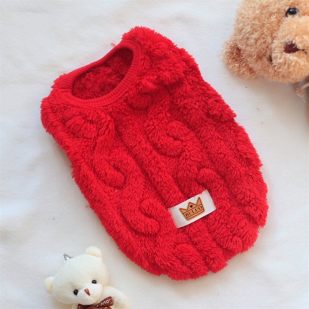 Cosy and Plush Fleece Dog Jumper – Available in Multiple Colours