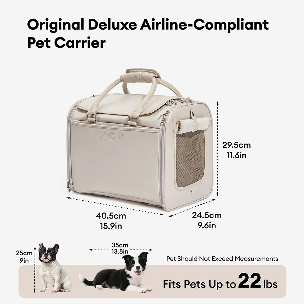 Dog Carrier Airline Approved Soft-Sided Pet Carrier for Cats - Urban Roaming
