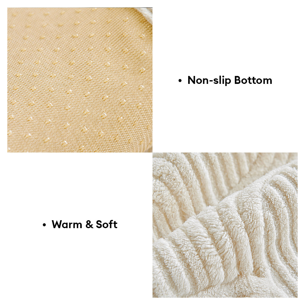 Soft Plush Geometric Textured Non-Slip Sofa Cover