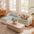 Lazy Soft Flannel Breathable Pet Mat Non-slip Corner Couch Cover