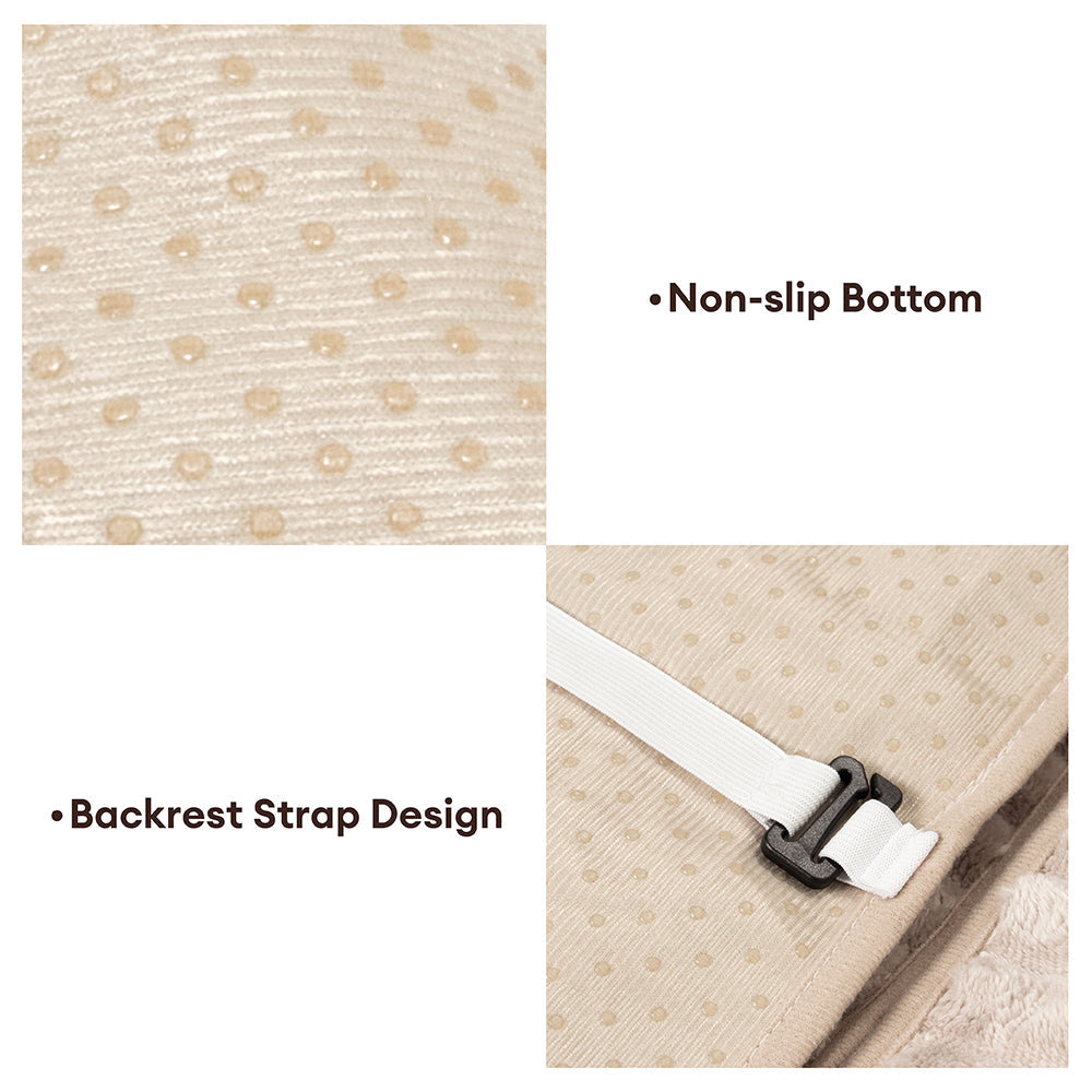 One-Piece Flannel Non-Slip Recliner Sofa Cover with Elastic Straps - Cozy Nest