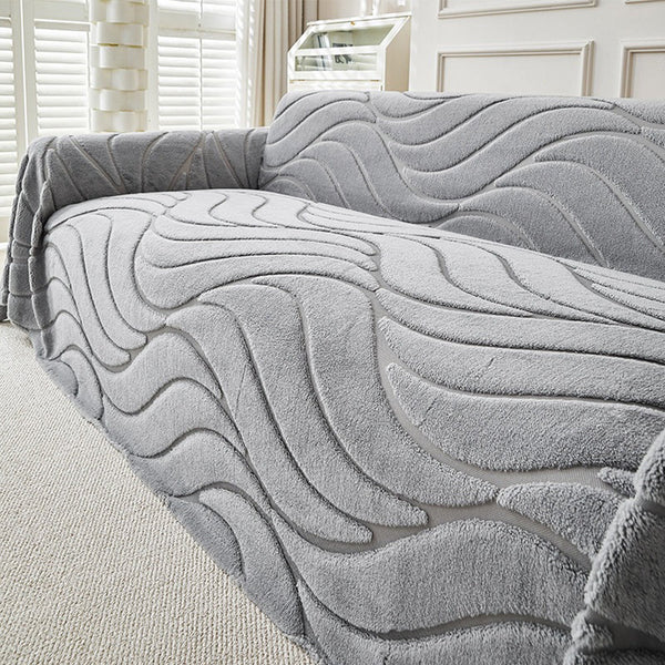 Pet-Friendly Soft Plush Textured Sofa Throw Sofa Cover