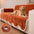 Waterproof Plush Velvet Contrast Wavy Edge Sofa Cover
