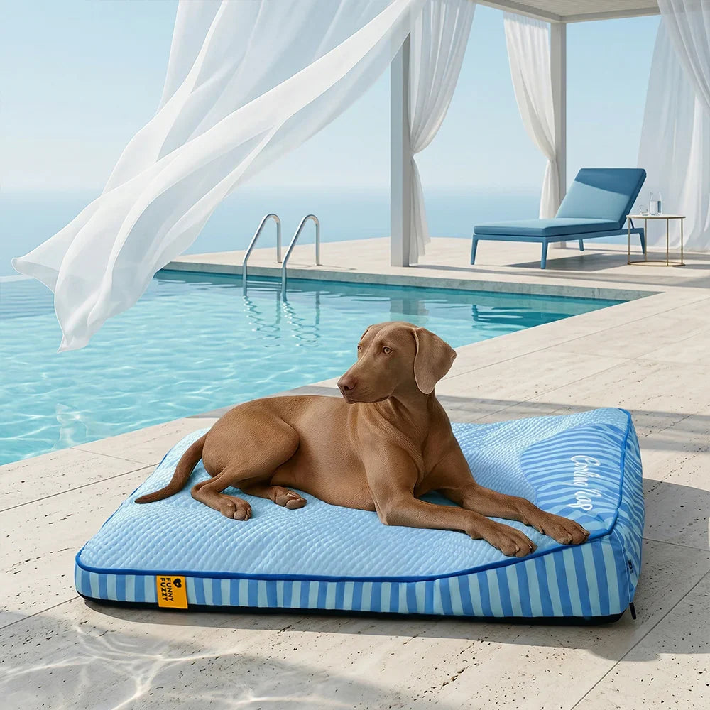 Extra Large Cooling Washable Rectangle Orthopaedic Dog Bed - Cooling Nap