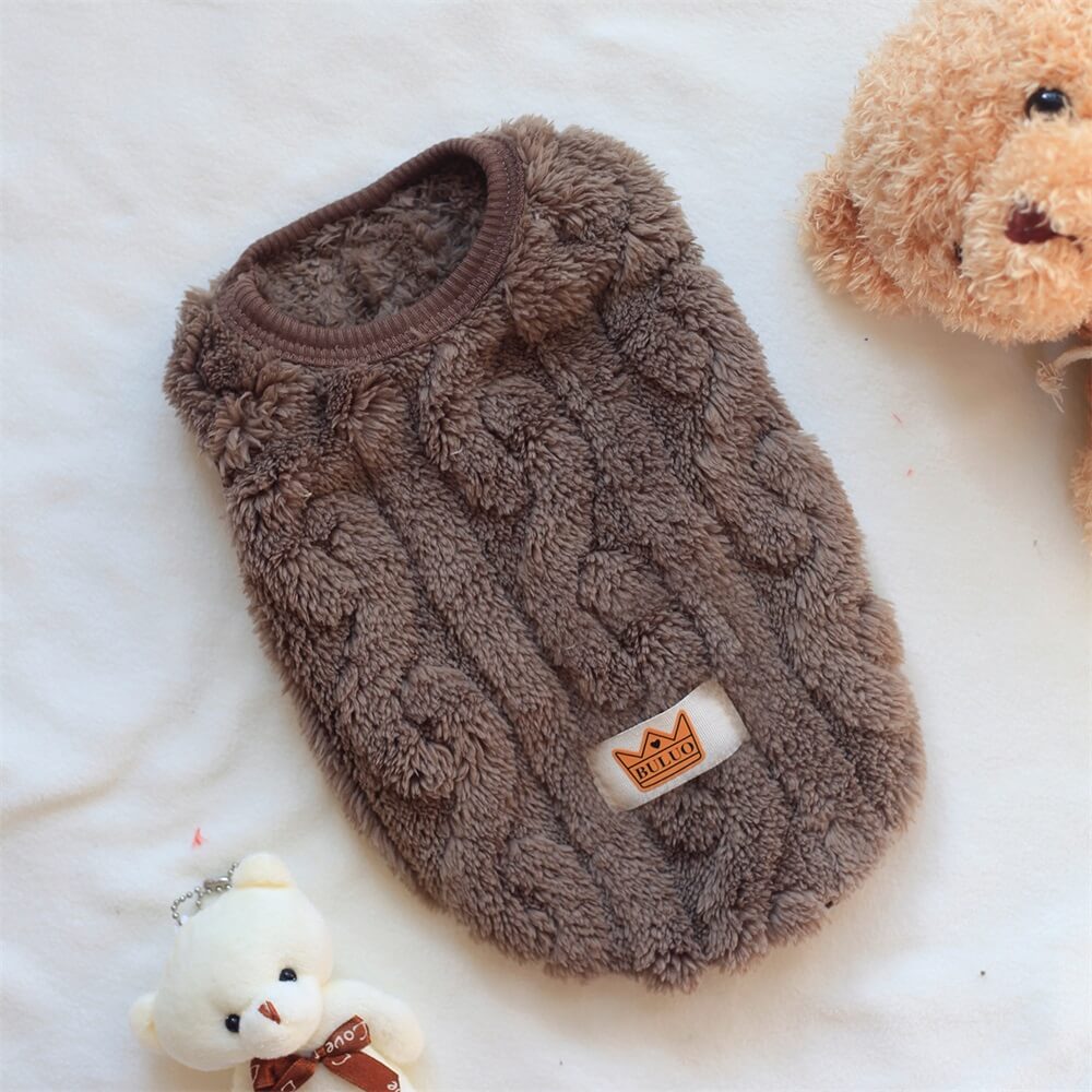 Cosy and Plush Fleece Dog Jumper – Available in Multiple Colours