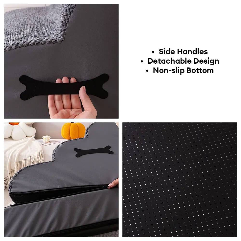 Adjustable Non-Slip Washable Soft Dog Steps with Gentle Ramp