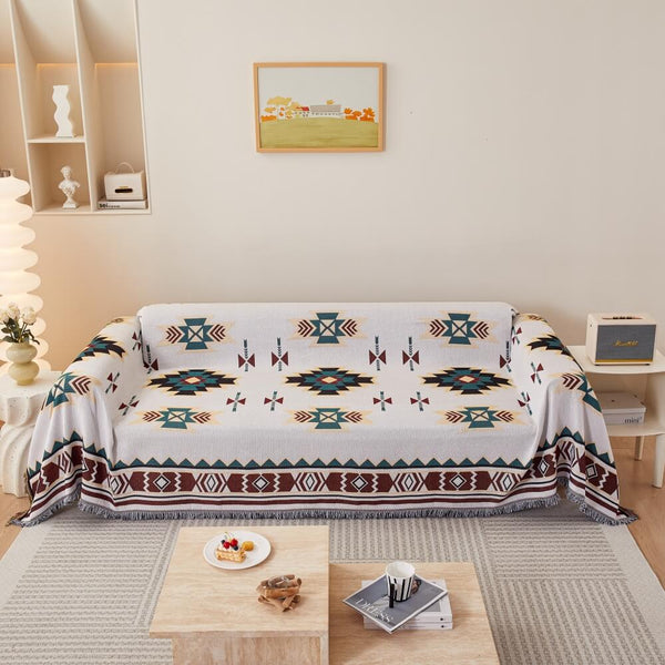 Bohemian Pattern Furniture Protection Sofa Throws Wear-Resistant Sofa Cover