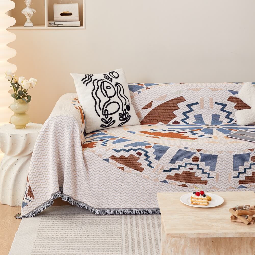 Bohemian Pattern Furniture Protection Sofa Decor Wear-Resistant Sofa Cover