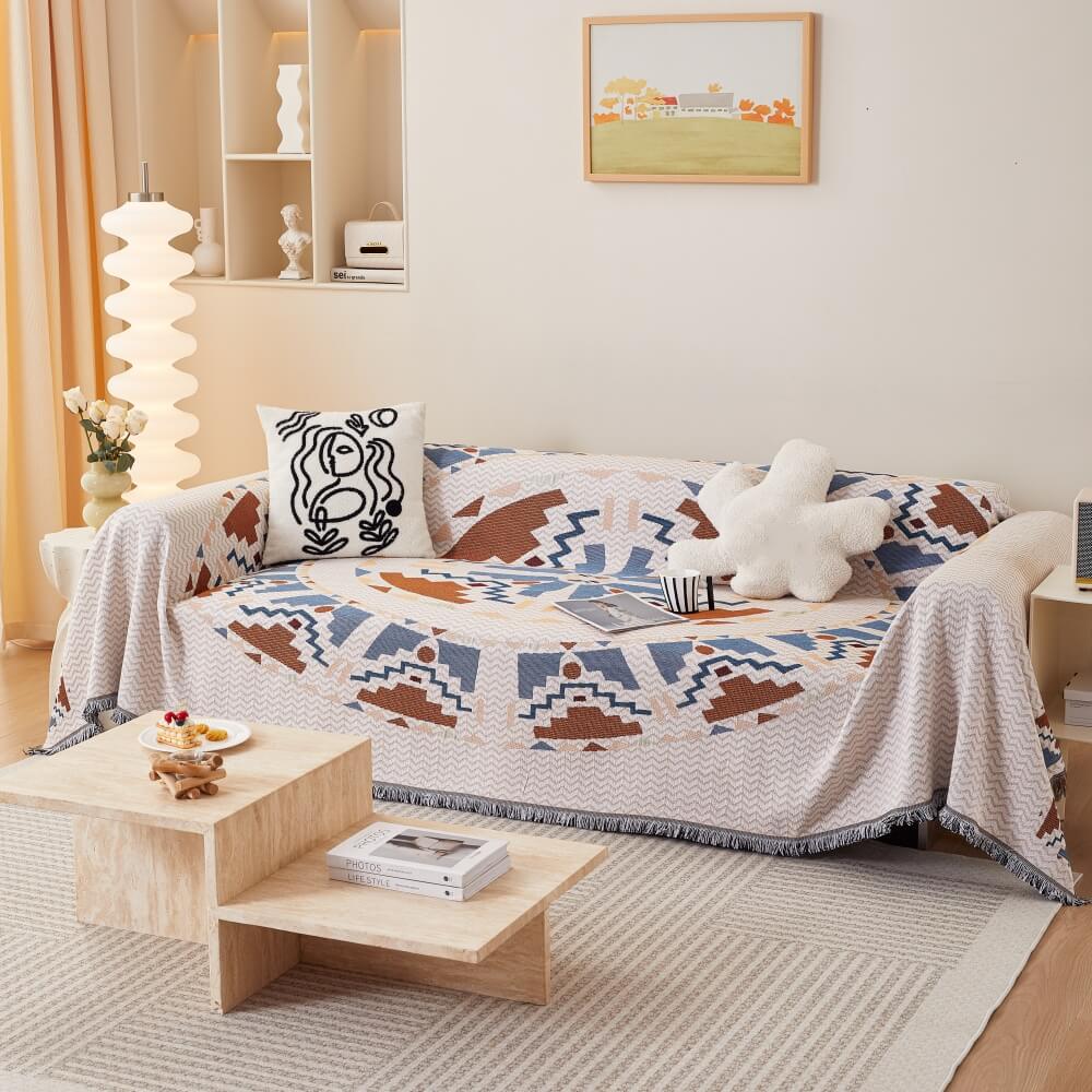 Bohemian Pattern Furniture Protection Sofa Decor Wear-Resistant Sofa Cover