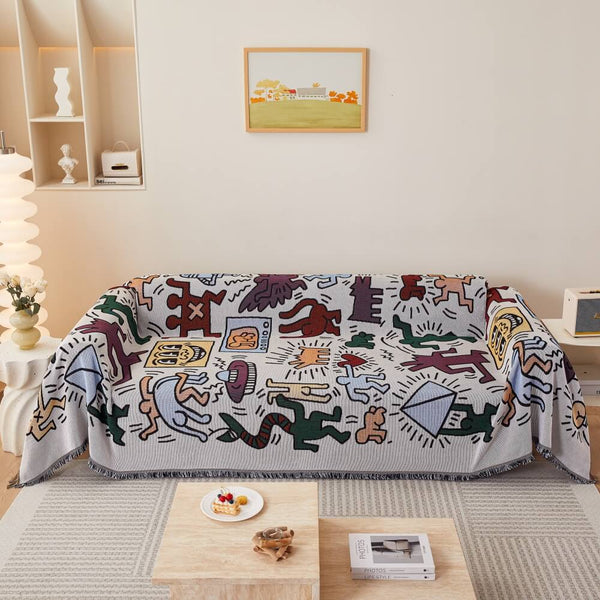 Bohemian Pattern Furniture Protection Sofa Throws Wear-Resistant Sofa Cover