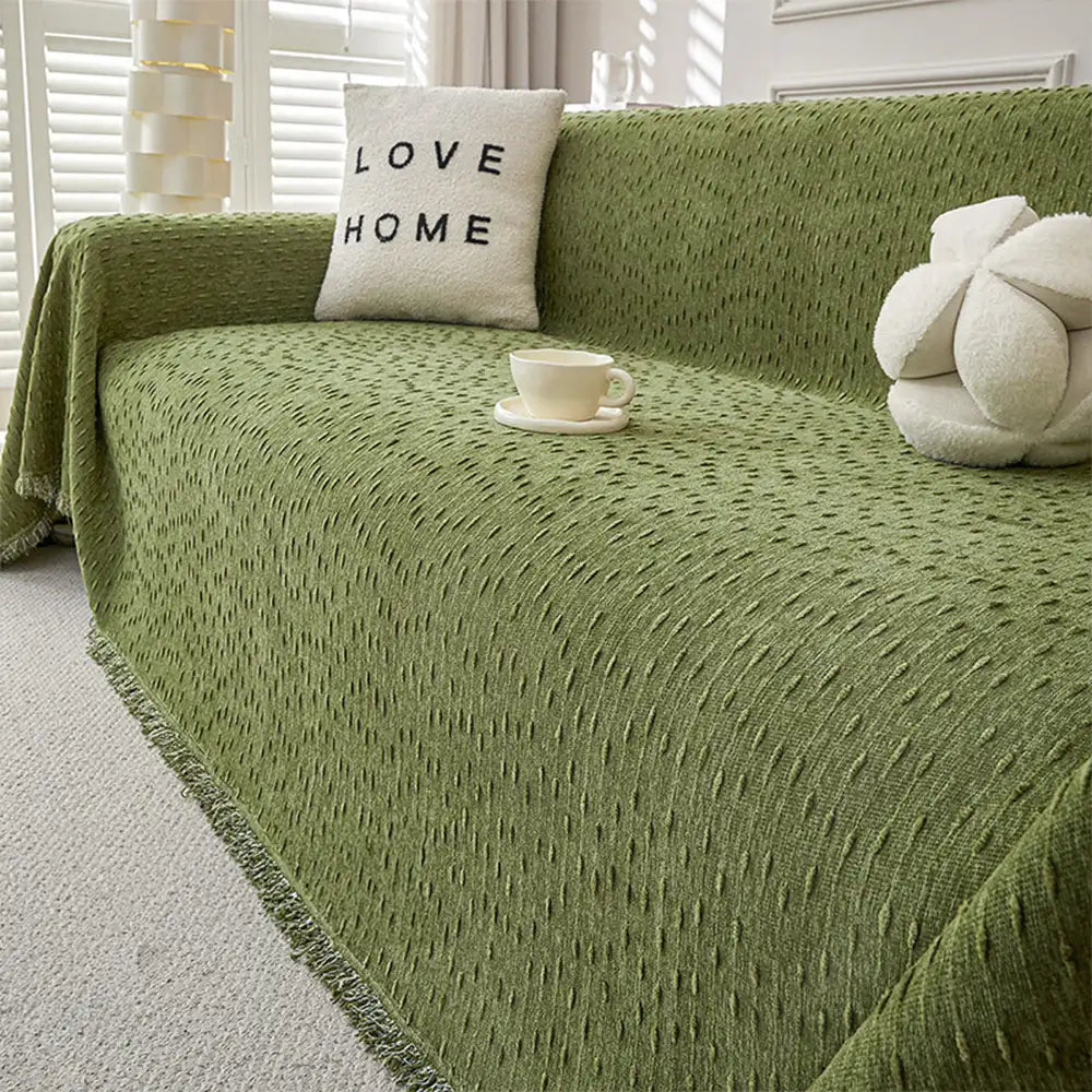 Chenille Jacquard Scratch-Resistant Sofa Throw Blanket Sofa Cover