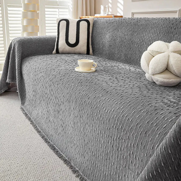Chenille Jacquard Scratch-Resistant Sofa Throw Blanket Sofa Cover