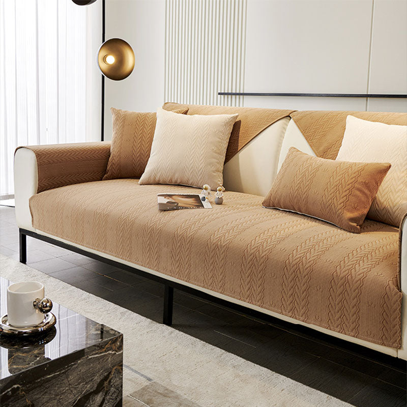 Chenille Wheat Ear Printed Breathable Non-slip Sofa Cover