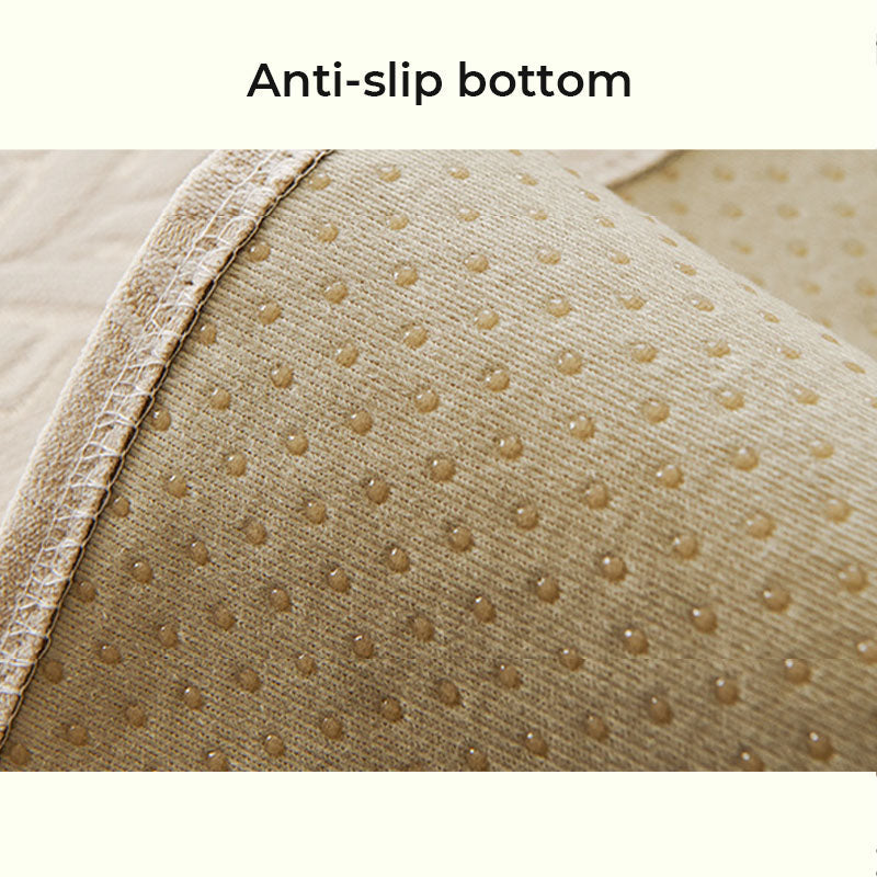 Chenille Wheat Ear Printed Breathable Non-slip Sofa Cover