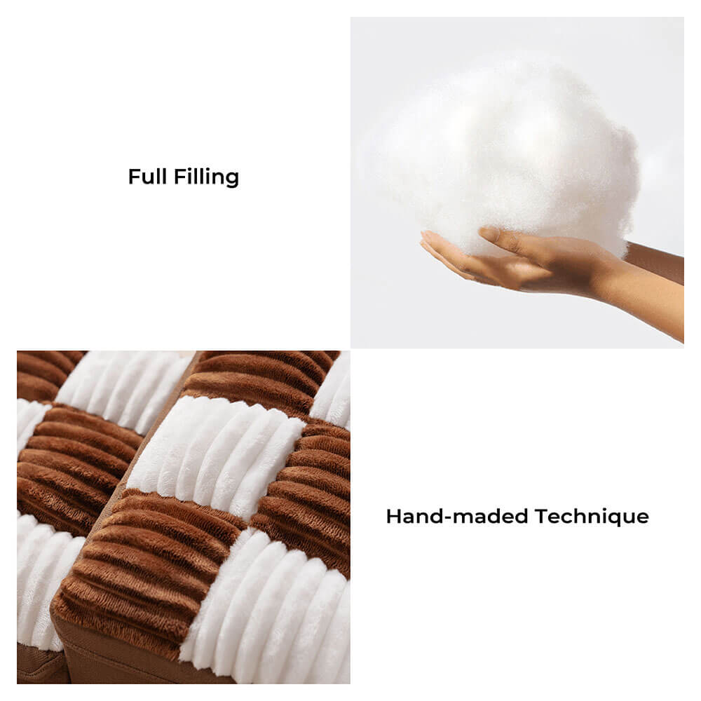 Chessboard Plaid Handcrafted Dog Steps with Storage - Multifunctional and Foldable