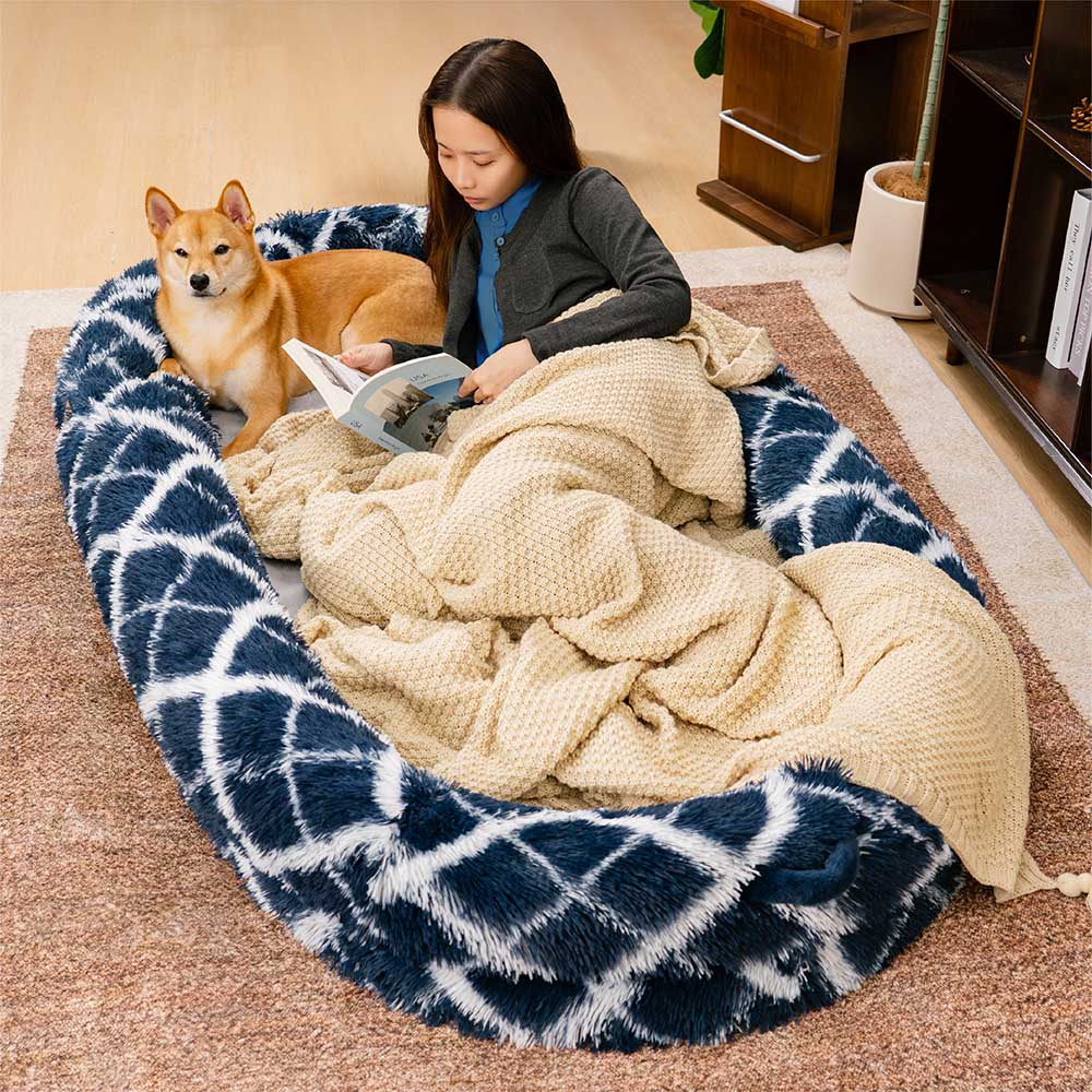 Luxury Super Large Sleep Deeper Human Dog Bed