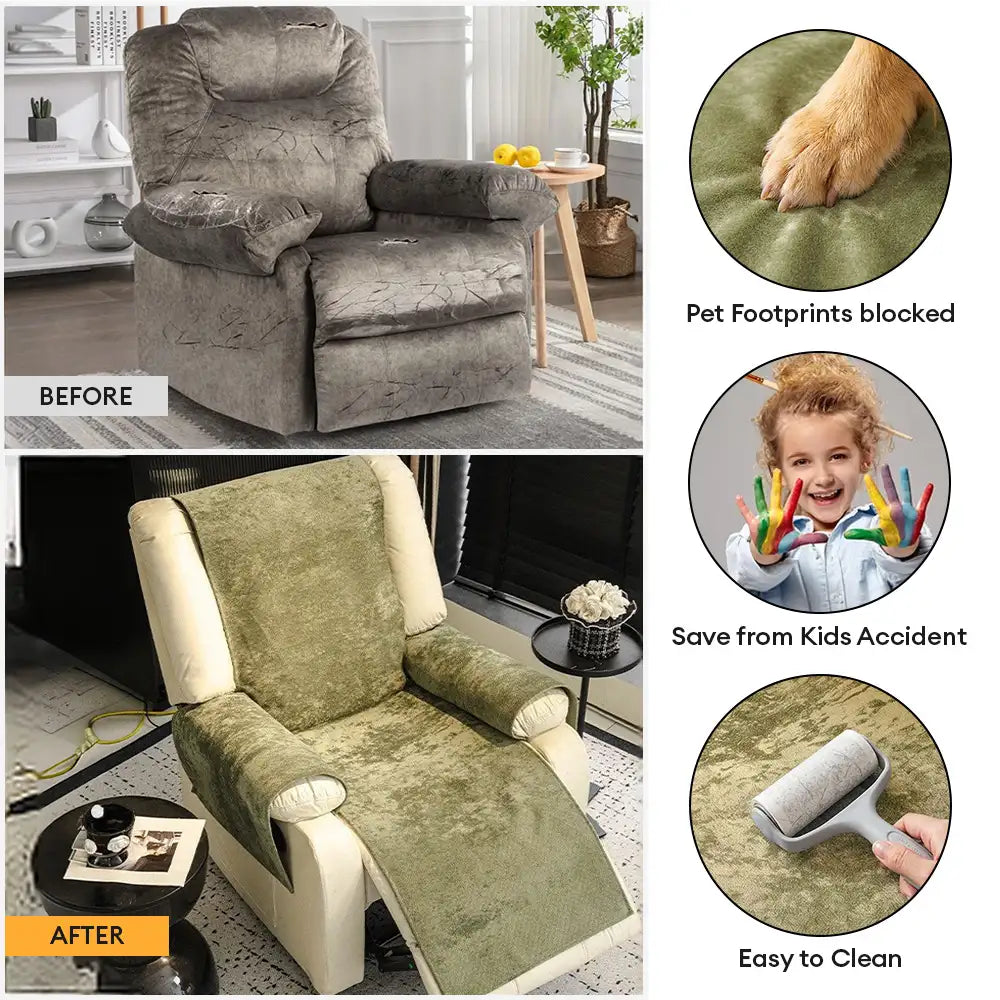 Cloud Fleece Anti-Slip One-Piece Couch Cover