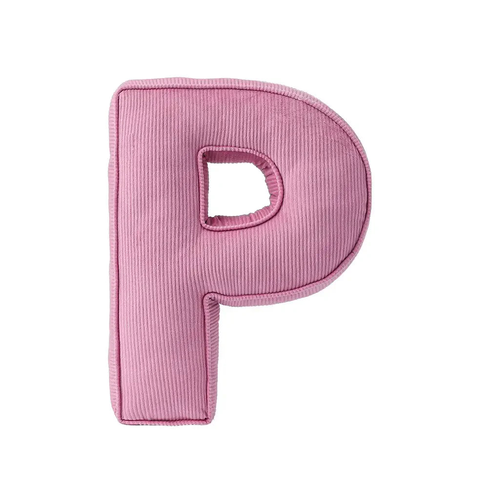 Corduroy Soft Hugging Letter Sofa Pillow