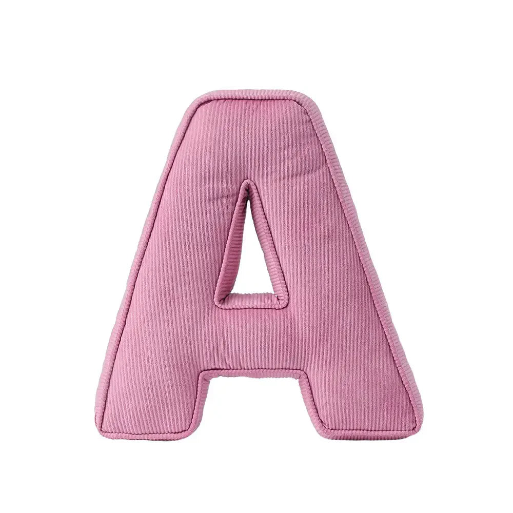 Corduroy Soft Hugging Letter Sofa Pillow