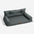Luxe Faux Leather Foldable Orthopaedic Large Dog Bed - CoreLounge