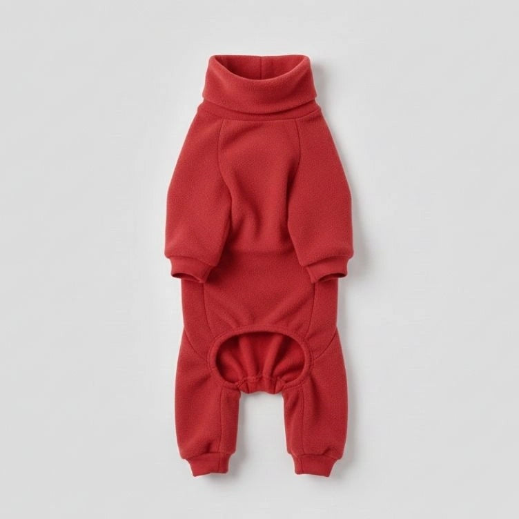 Cosy Fleece Dog Jumper Pyjamas - Dog Sleepwear for Large Dogs