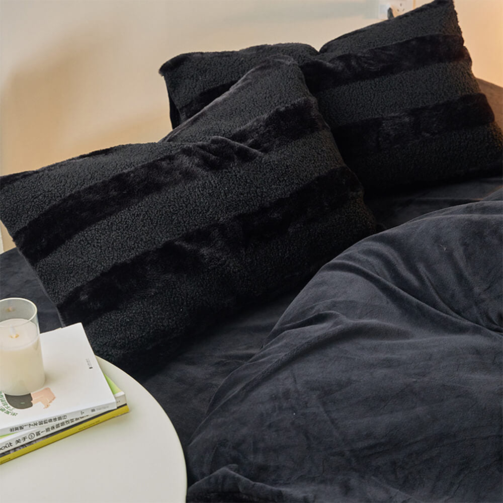 Dual-Sided Cosy Striped Bed Sheet Set