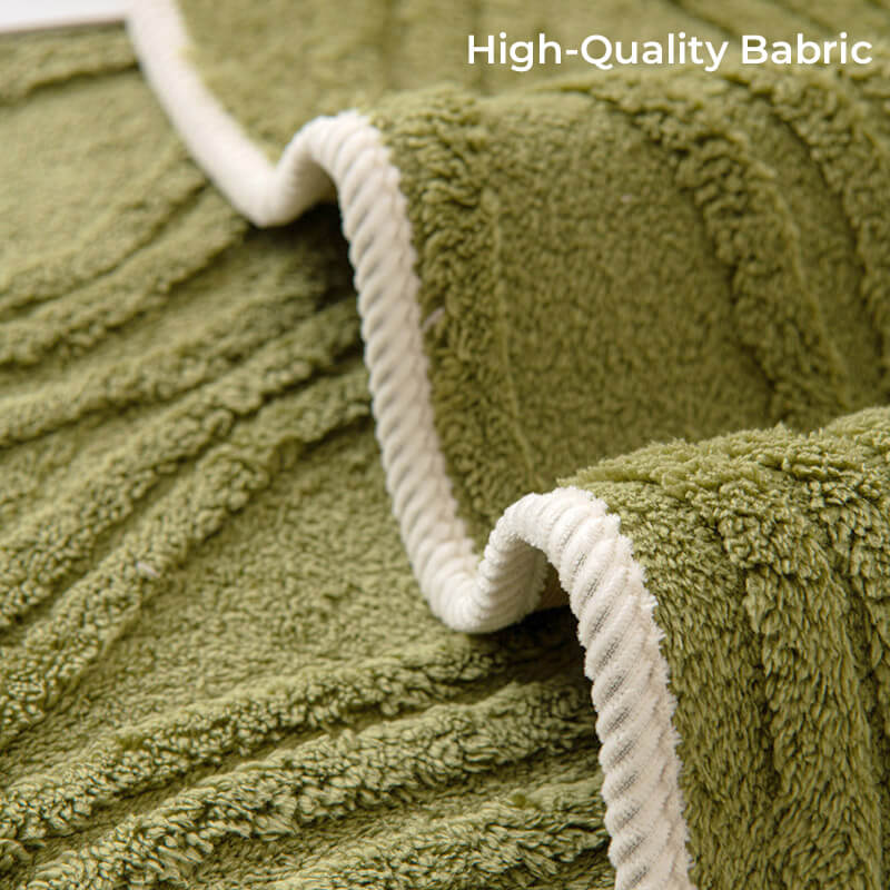 Elegant Grey Textured Non-Slip Thick Plush Sofa Cover