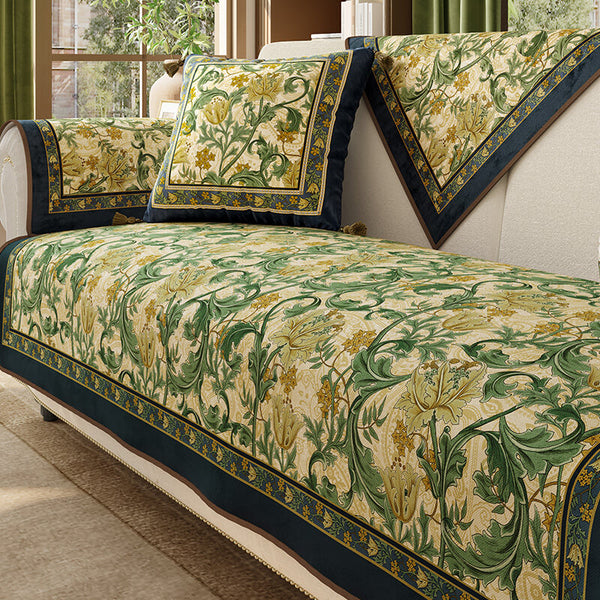 Garden Vintage Luxury Furniture Protective Non-Slip Sofa Covers