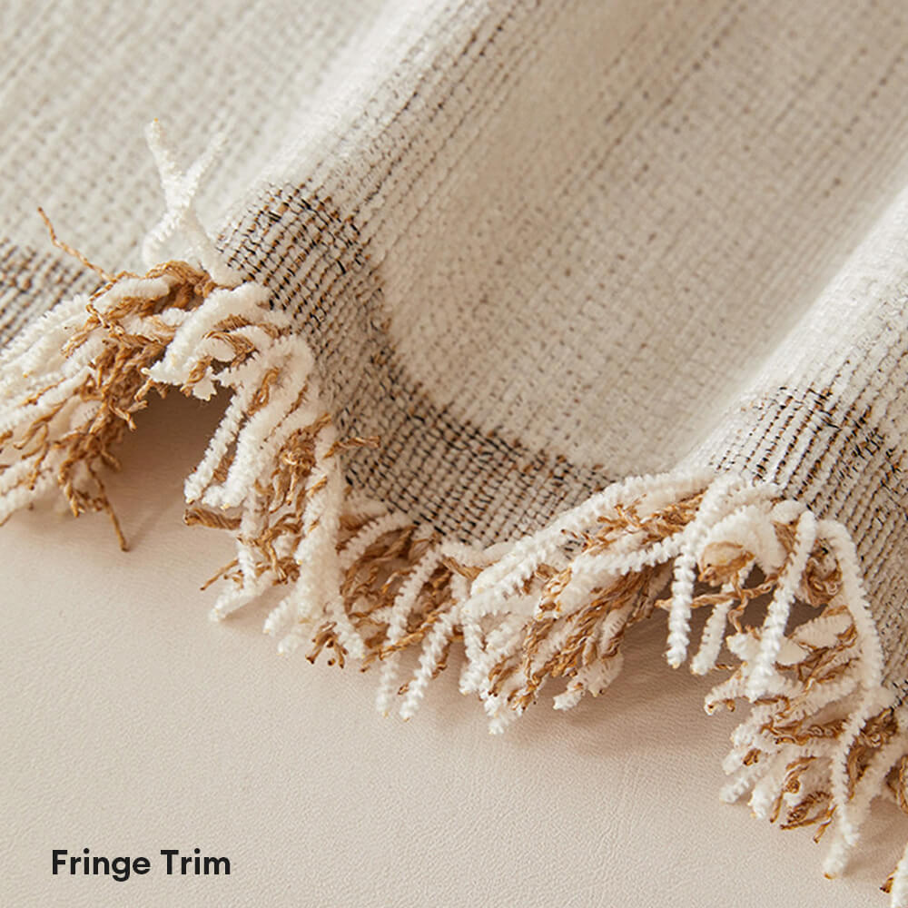 Geometric Pattern Reversible Chenille Throw Sofa Cover