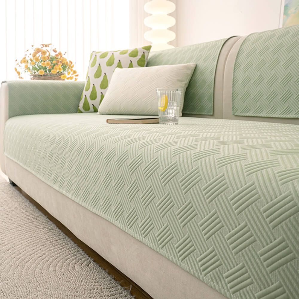 Modern Geometric Breathable Cooling Non-Slip Sofa Cover