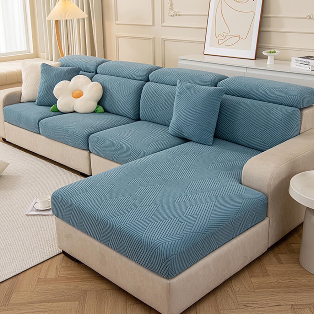 Modern Geometric Stretch Full-Wrap Magic Sofa Cover
