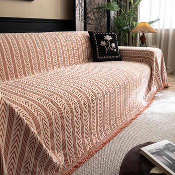Jacquard Tassel Chenille Sofa Cover Sofa Throws