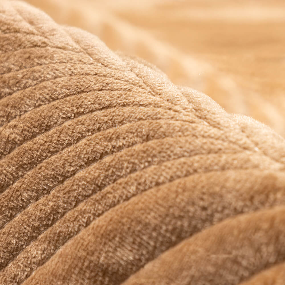 Leaf Patterned Plush Warm Non-Slip Sofa Cover