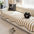 Modern Chevron Stripes Chenille Sofa Cover with Wavy Edges