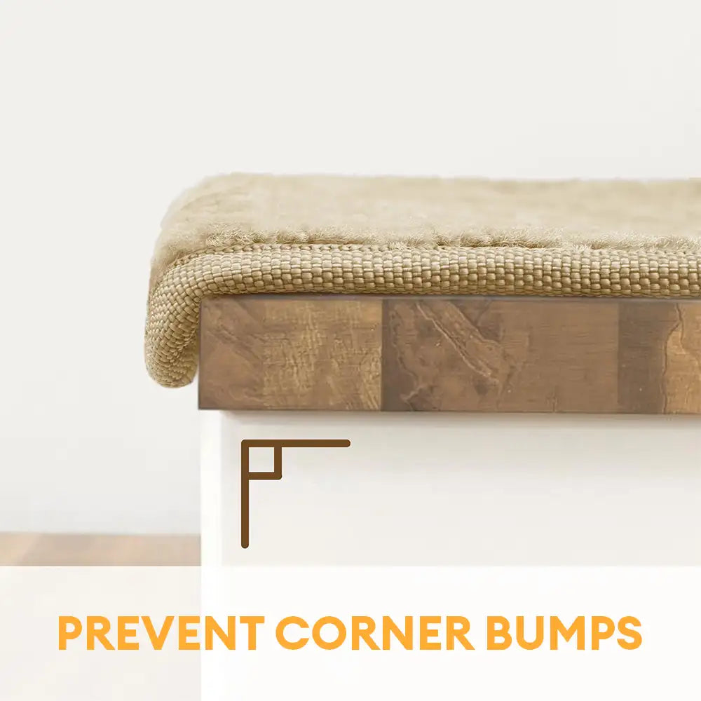 Faux Sisal Diamond Wear-Resistant Stair Protection Bullnose Non Slip Stair Treads