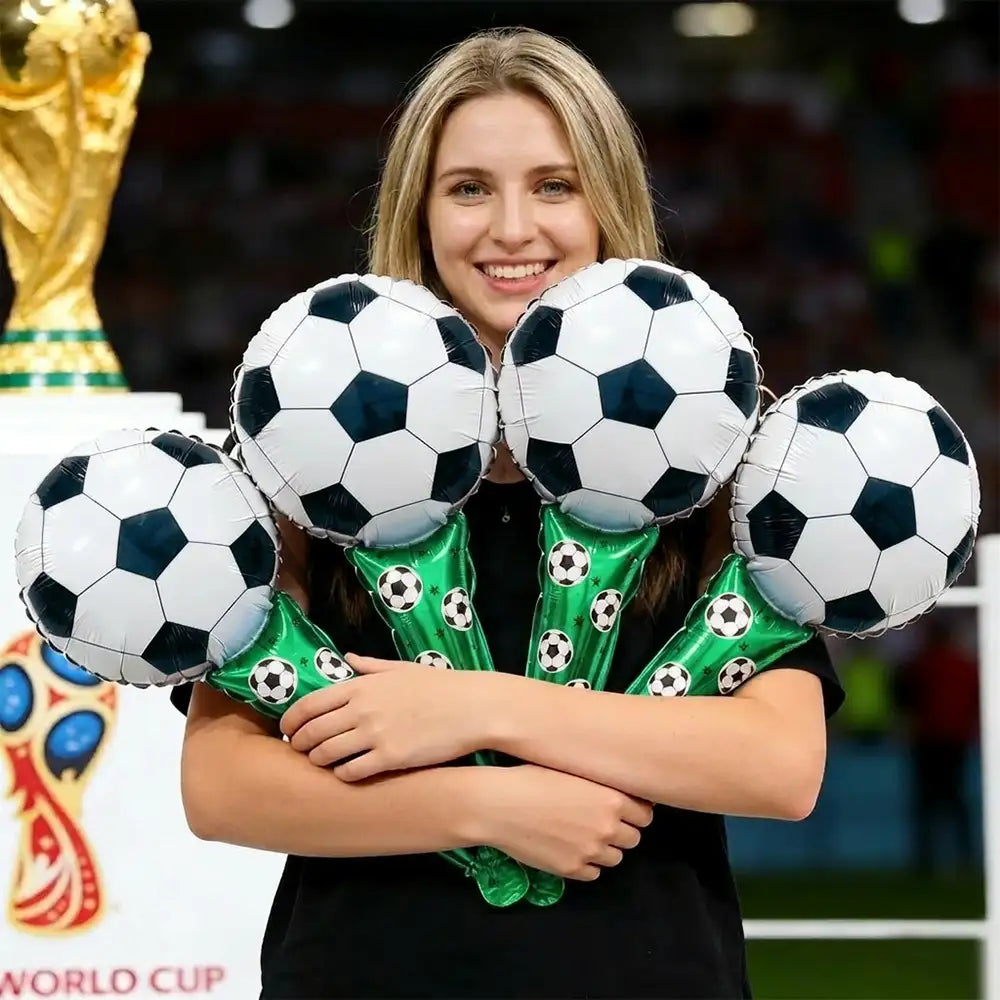 Football Boom Cheering Sticks Balloon Hair Hoop Inflatable Toy