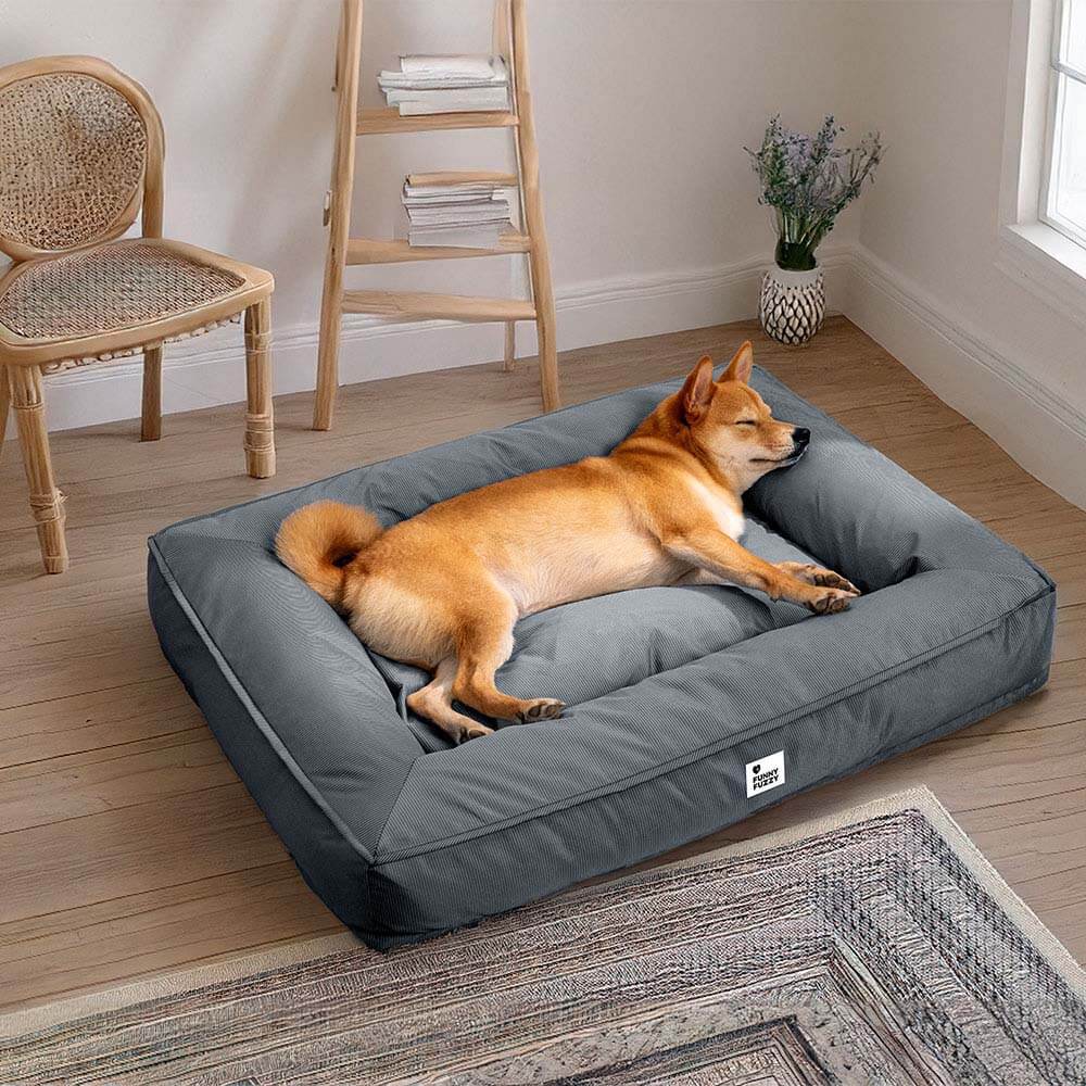 Fully Orthopedic Surround Support Waterproof Large Dog Bed for Crate