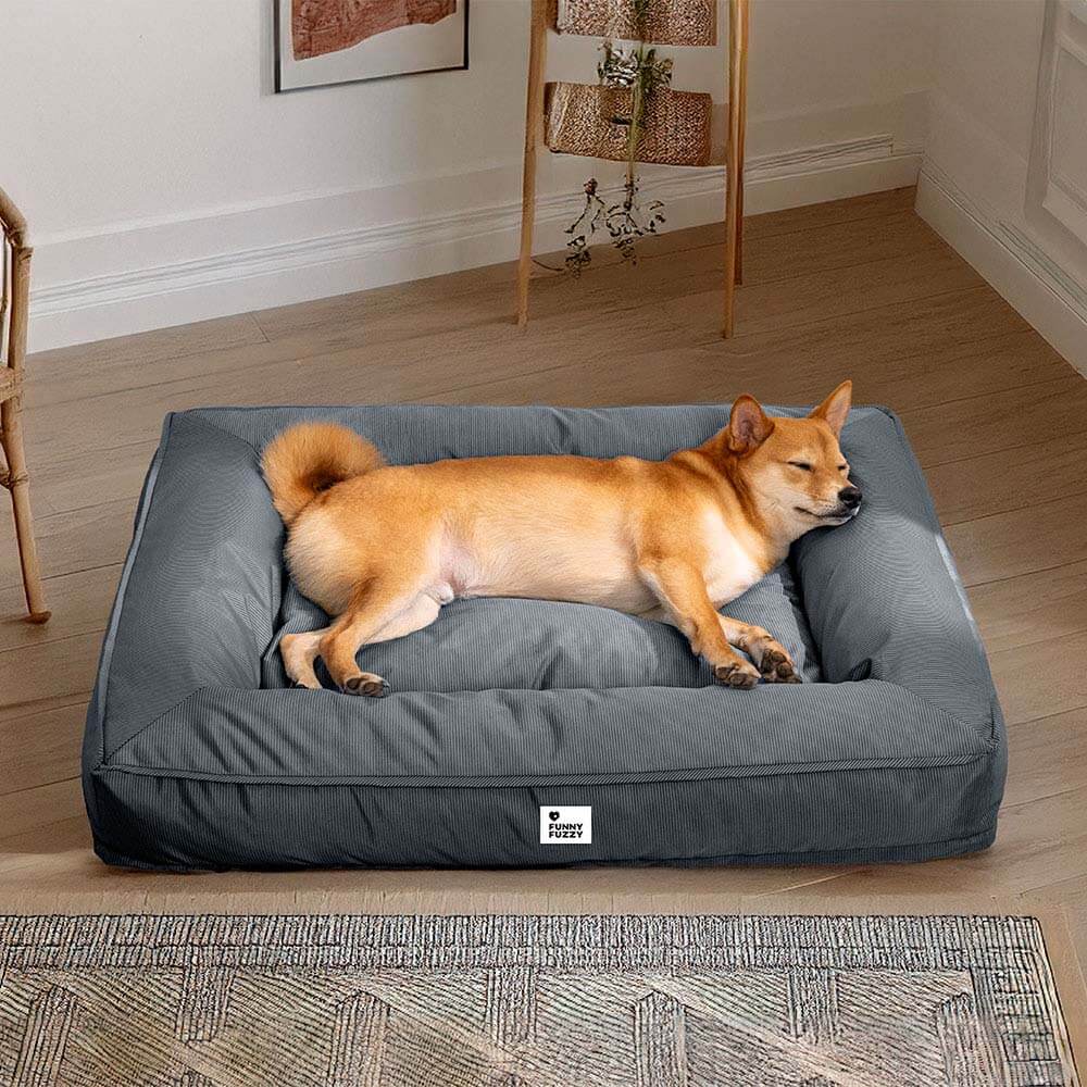 Fully Orthopedic Surround Support Waterproof Large Dog Bed - Pet-Friendly Bedroom
