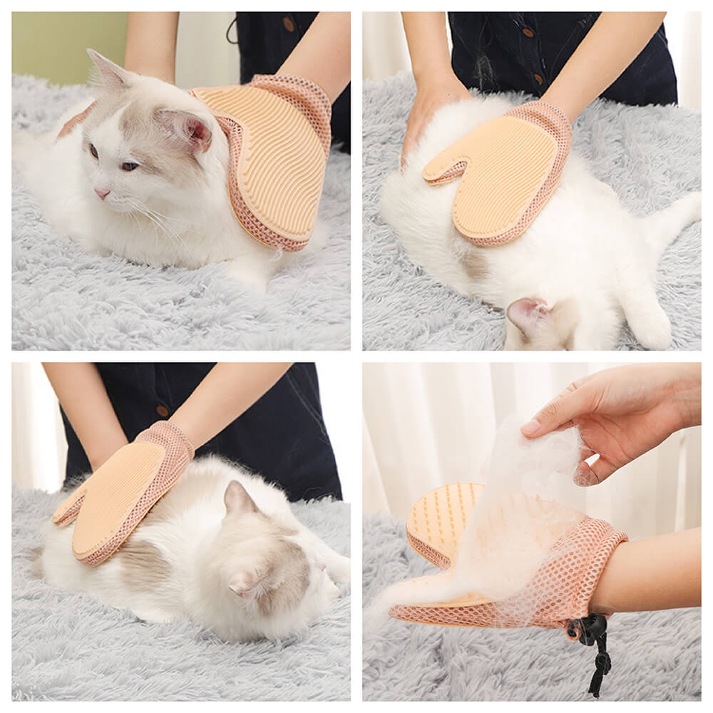 Silicone Double Sides Pet Floating Brush Grooming Glove