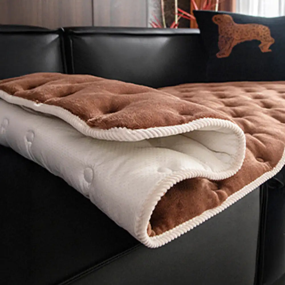Vintage Leather Sofa Protection Non-Slip Sofa Cover