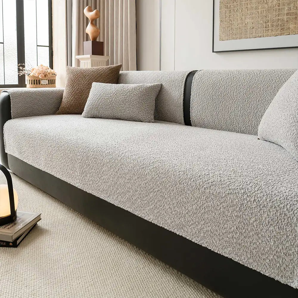 All-Season Breathable Chenille Scratch-Resistant Sofa Protection Corner Couch Cover