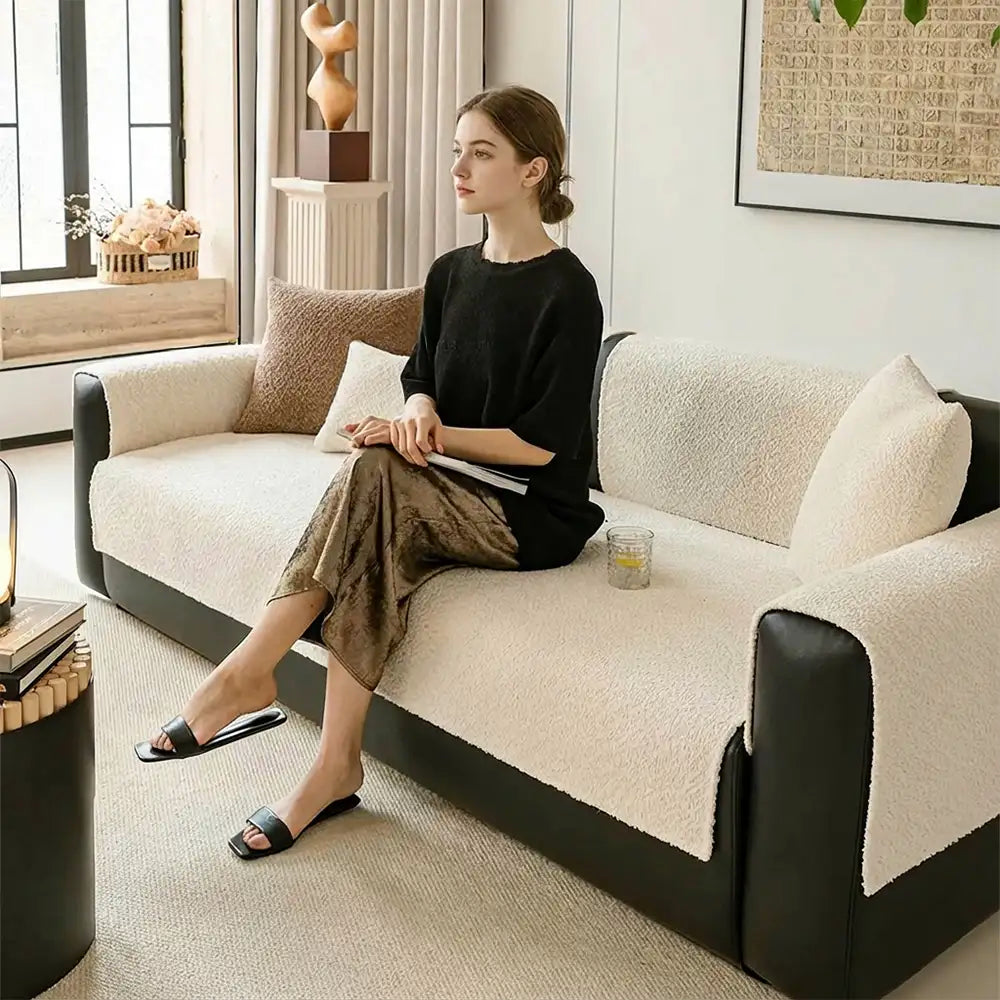 All-Season Breathable Chenille Scratch-Resistant Sofa Protection Sofa Cover Couch Cover