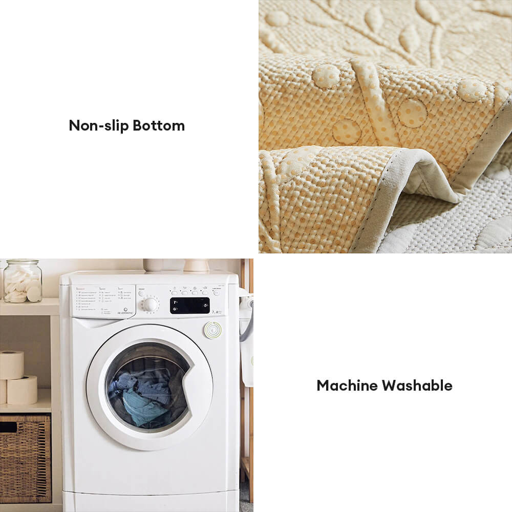 Boho Woven Textured Cotton Breathable Farmhouse Sofa Cover