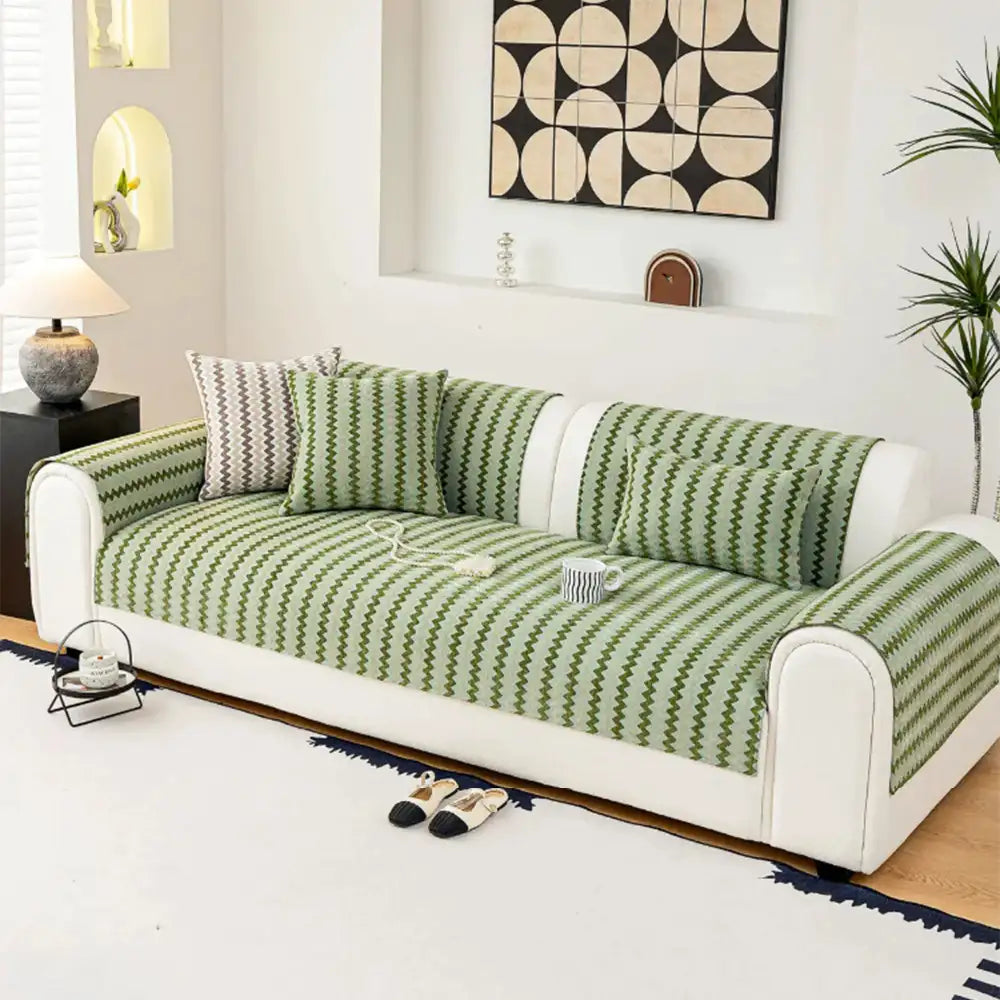 Chenille Art Corrugated Breathable Non-slip Sofa Cover
